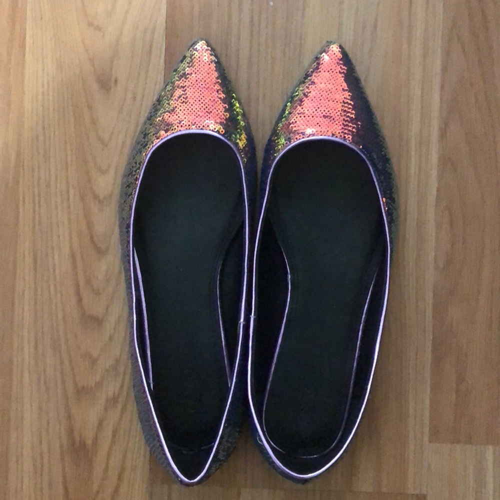 Colorful Sparkly Flats